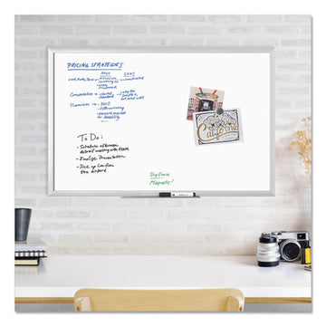 U Brands Magnetic Dry Erase Board With Aluminum Frame, 36 X 24, White Surface, Silver Frame freeshipping - TVN Wholesale